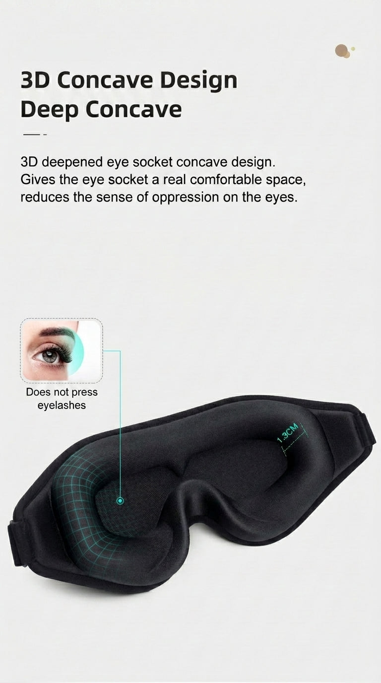 Marie Kiro: 3D Weightless Oracle - Sleep Mask, Lightweight Memory Foam Blackout Eye Mask