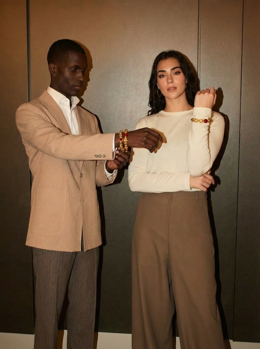 Natural Citrine & Red Agate Wealth Bracelet - 12mm Merchant's Stone for Success & Prosperity