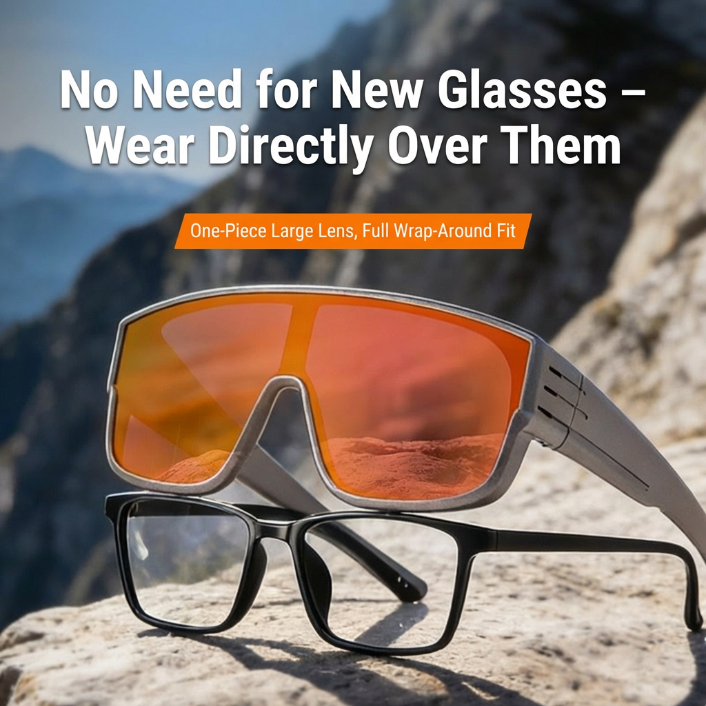 55mm Tinted Polarized Fit Over Glasses Sunglasses for Explorers - Cuts Water Glare - Marie Kiro