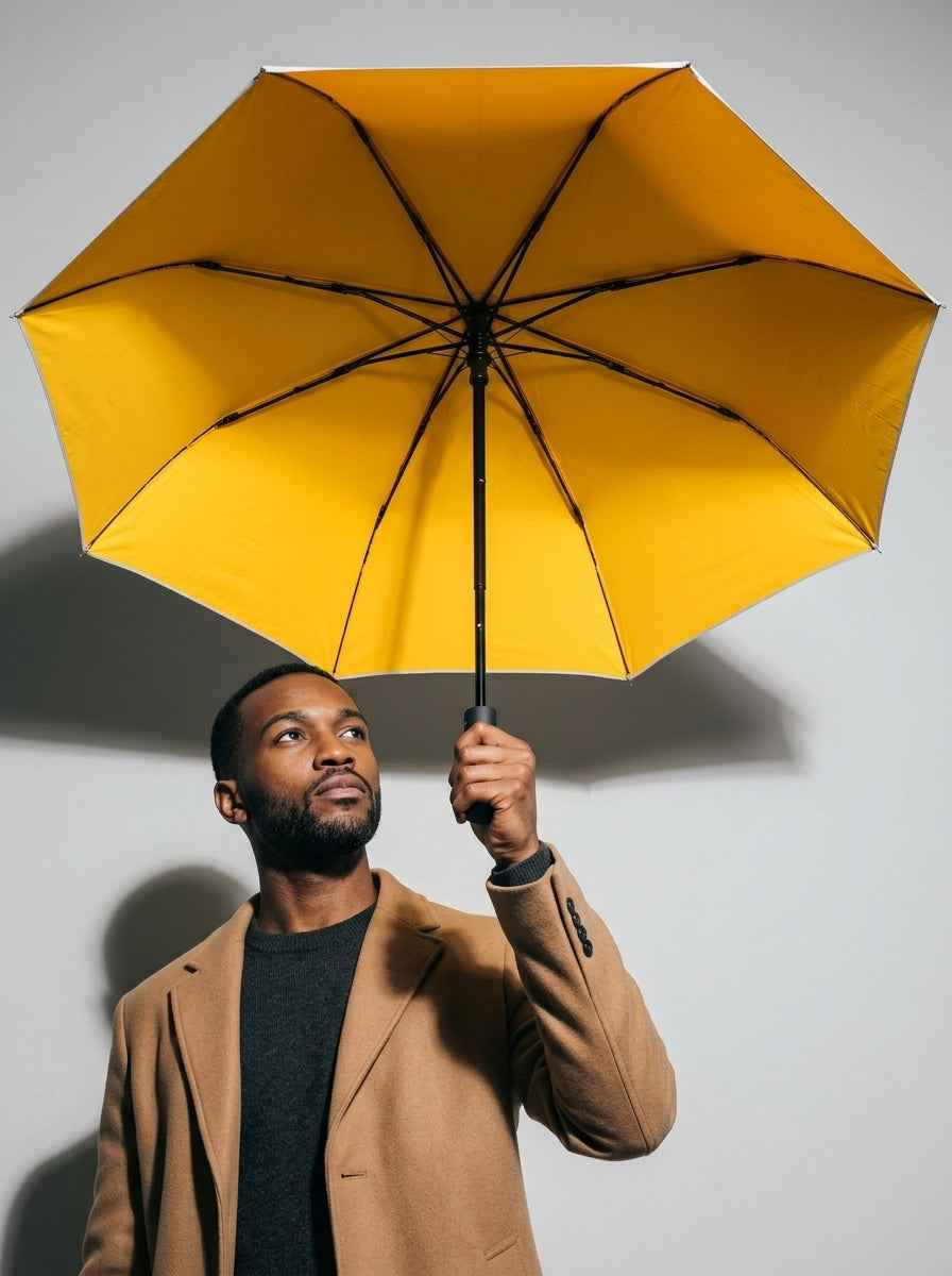 The Canopy - Solar | Automatic Titanium Silver UV Umbrella UPF50+ Compact Tri-Fold
