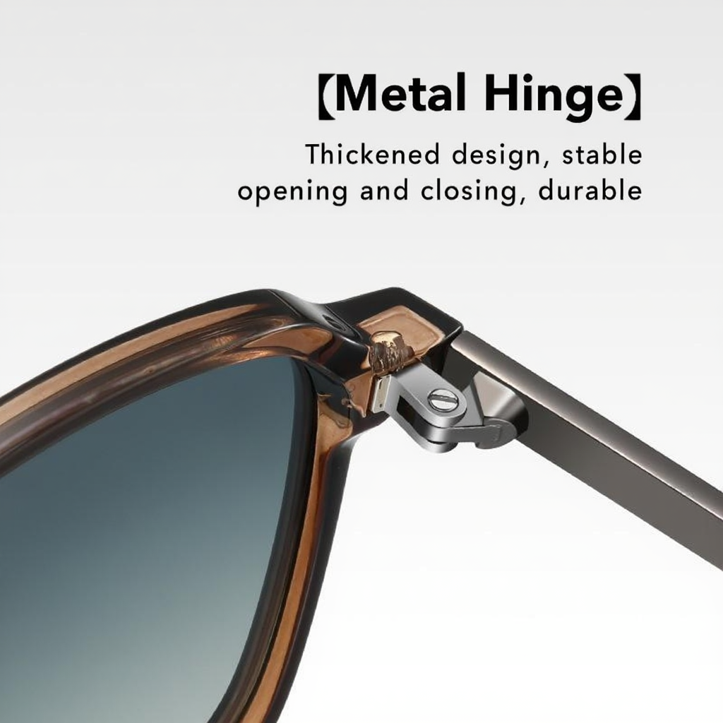 Marie Kiro Unisex Polarized Pilot Sunglasses, Double-Bridge UV400 TAC Lens