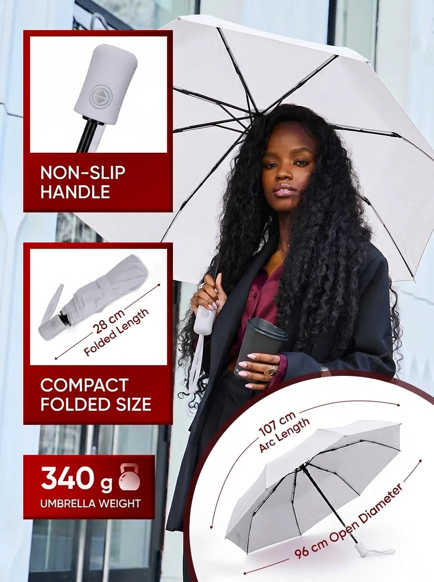 The Plot Twist - White Automatic Umbrella