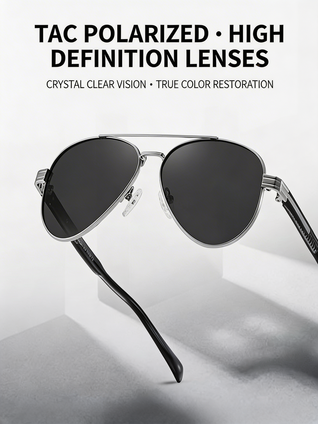 Marie Kiro Classic Aviator Sunglasses, UV400 Polarized Metal