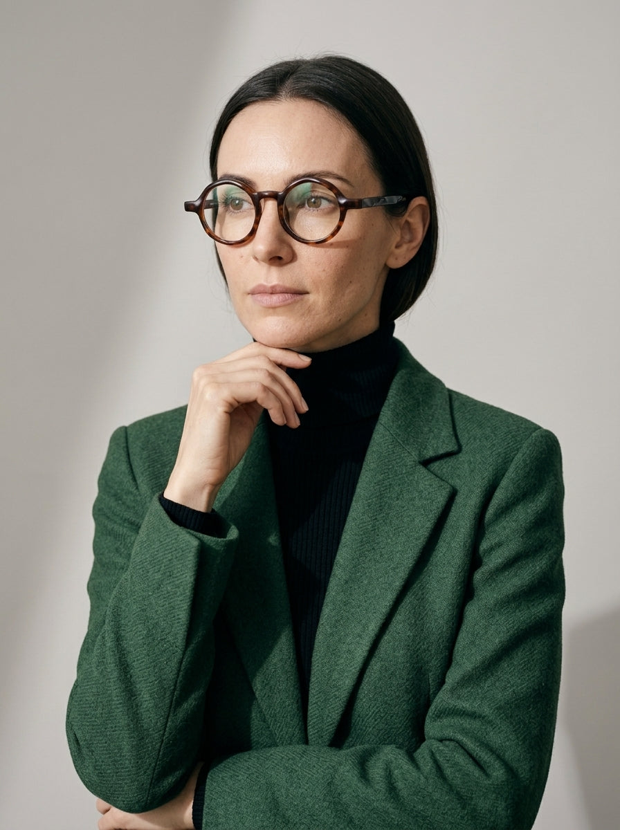 The Index Havana | Blue Light Optical Frames | TR90 Round Tortoiseshell Eyeglasses