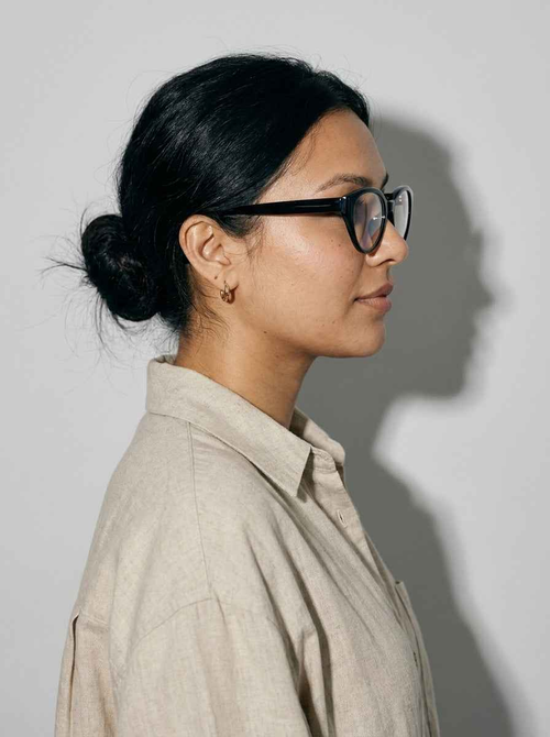 The Alibi | Black, Blue Light Optical Frames | Cat-Eye Glasses | TR90 Frame