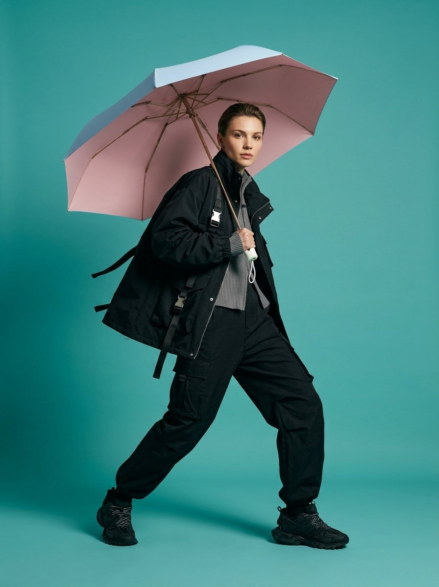 The Pocket Arc  Ultra-Compact UPF 50+ Sun & Rain Umbrella | Blue