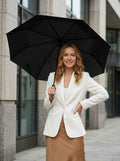 The Keep - Black | 10-Rib Automatic Compact Travel Umbrella