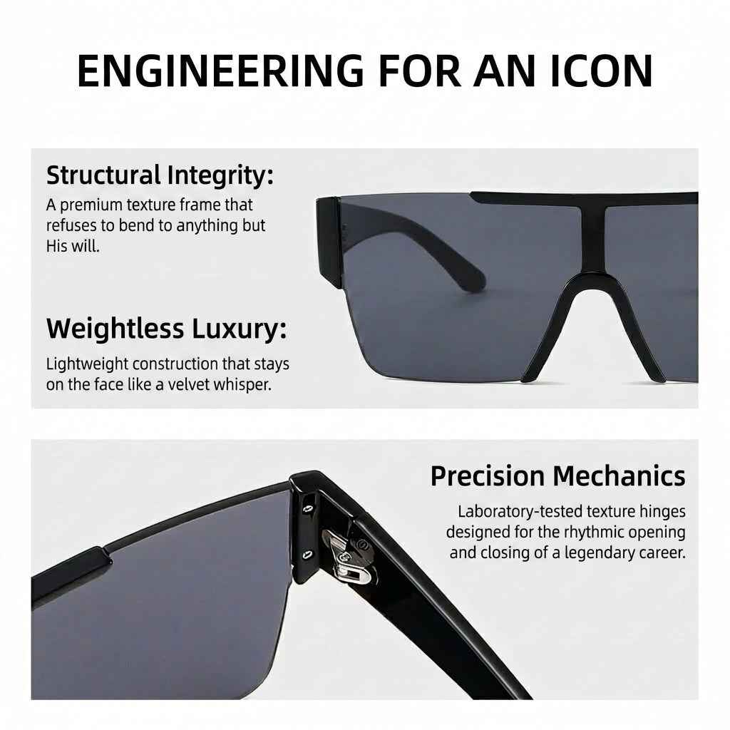 Marie Kiro Alpha Shield Signature Sunglasses, Polarized UV400 Integrated Lens, Lightweight TR Frame