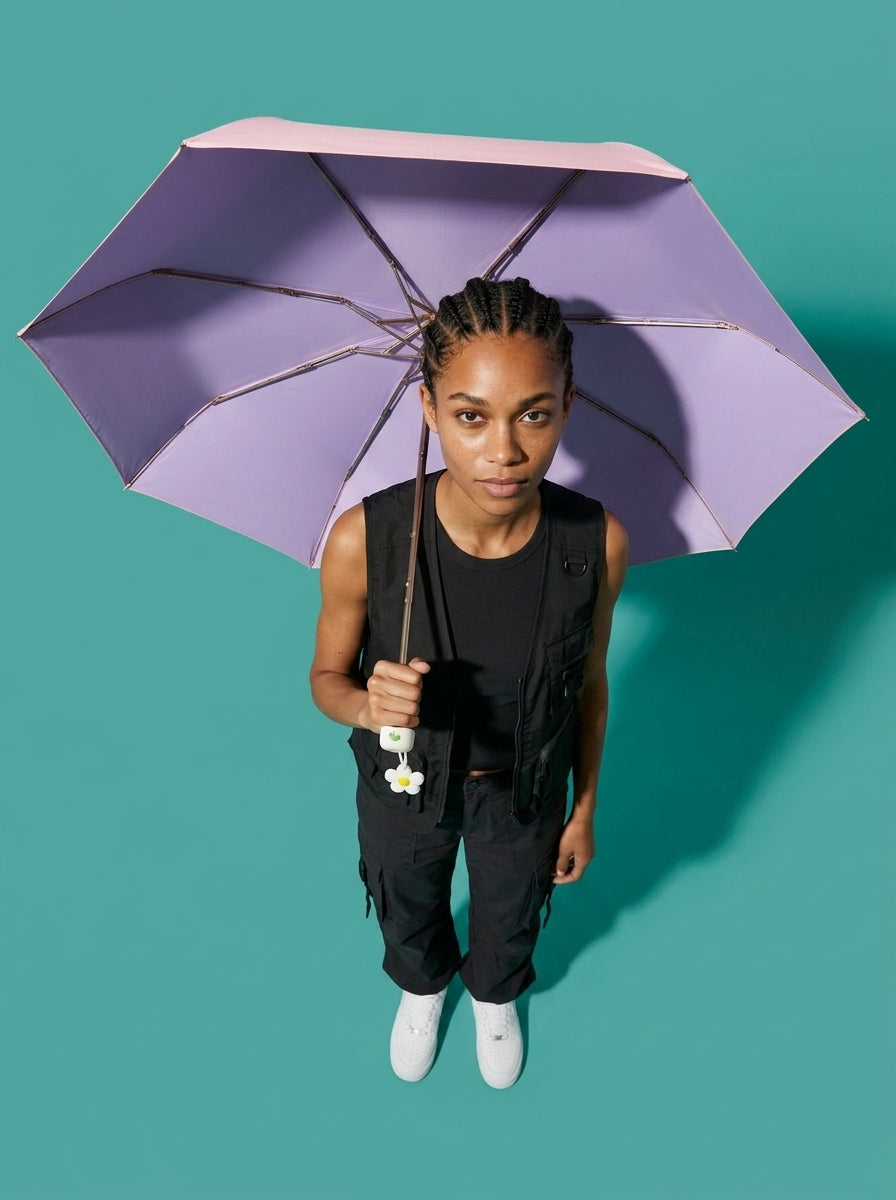 The Pocket Arc  Ultra-Compact UPF 50+ Sun & Rain Umbrella | Pink