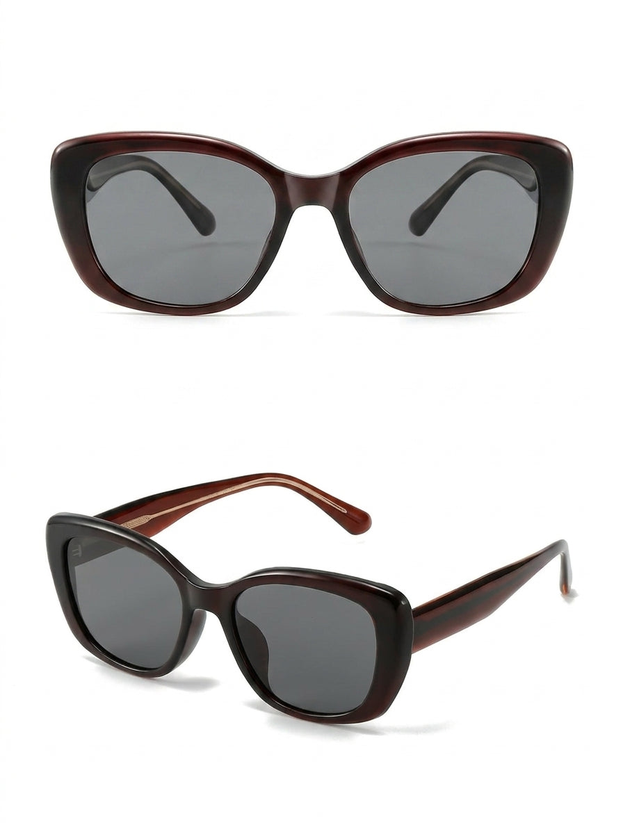 Marie Kiro: The Velvet Provocateur  Retro Cat-Eye Polarized Sunglasses for Women, UV400 Protection
