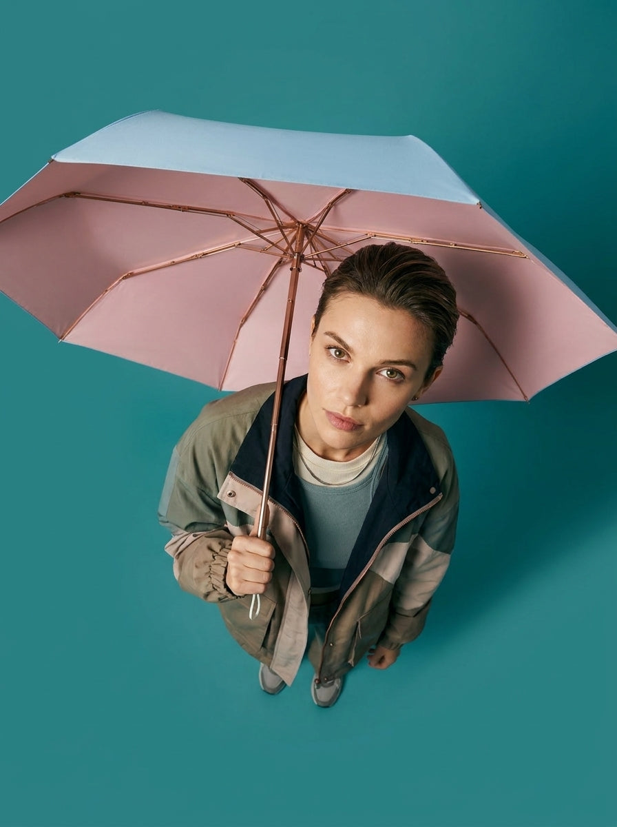 The Pocket Arc  Ultra-Compact UPF 50+ Sun & Rain Umbrella | Blue