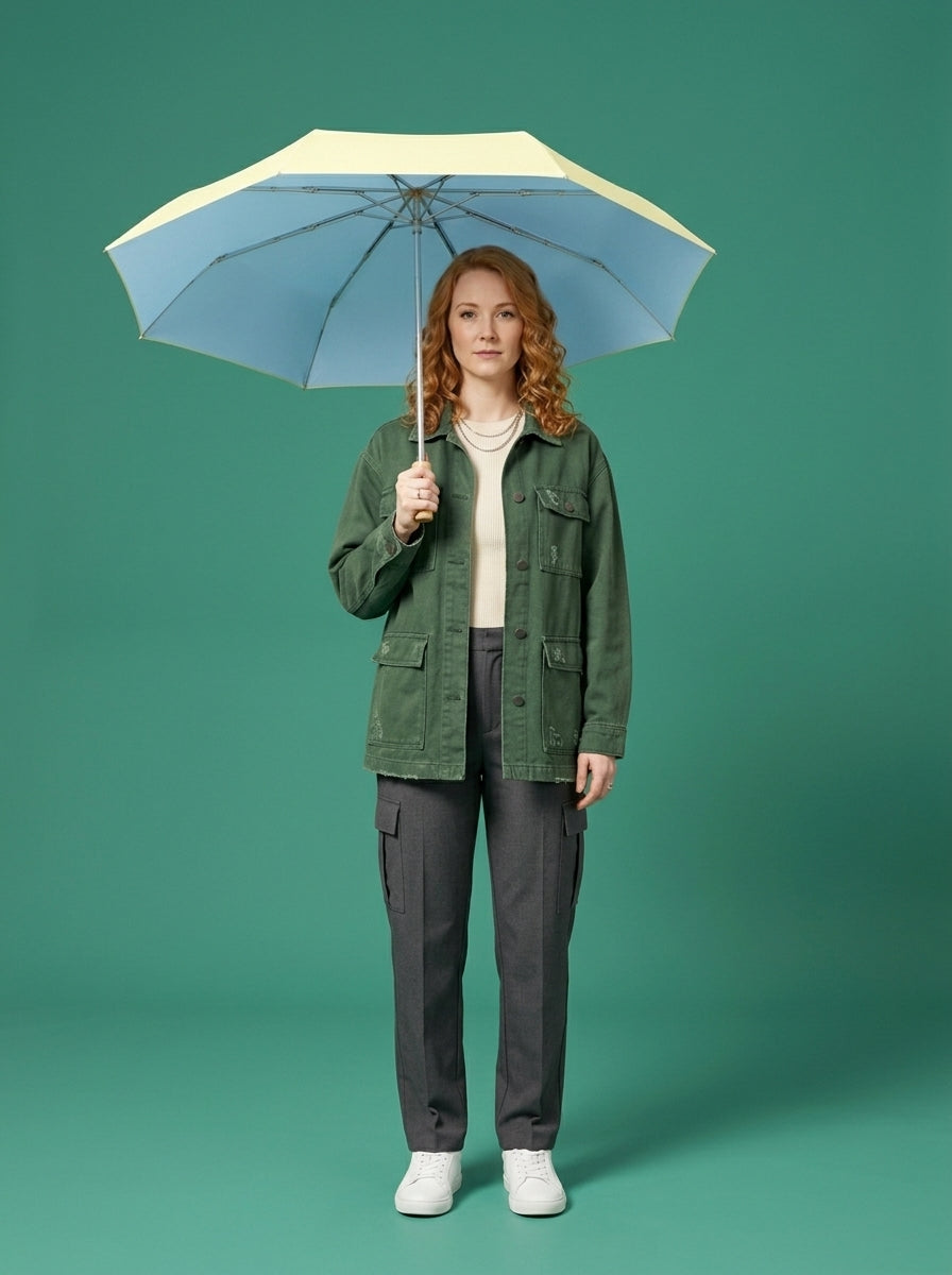 The Pocket Arc  Ultra-Compact UPF 50+ Sun & Rain Umbrella | Yellow