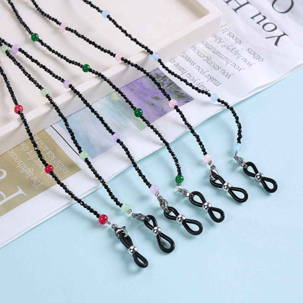 Marie Kiro: Minimalist Beaded Eyewear Chain  Individualist Trend Neck Strap