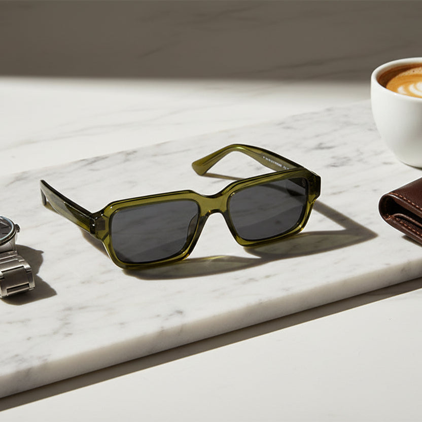 54mm Oversized Polarized Sunglasses for Urban Professionals - Full Coverage Glare - Marie Kiro