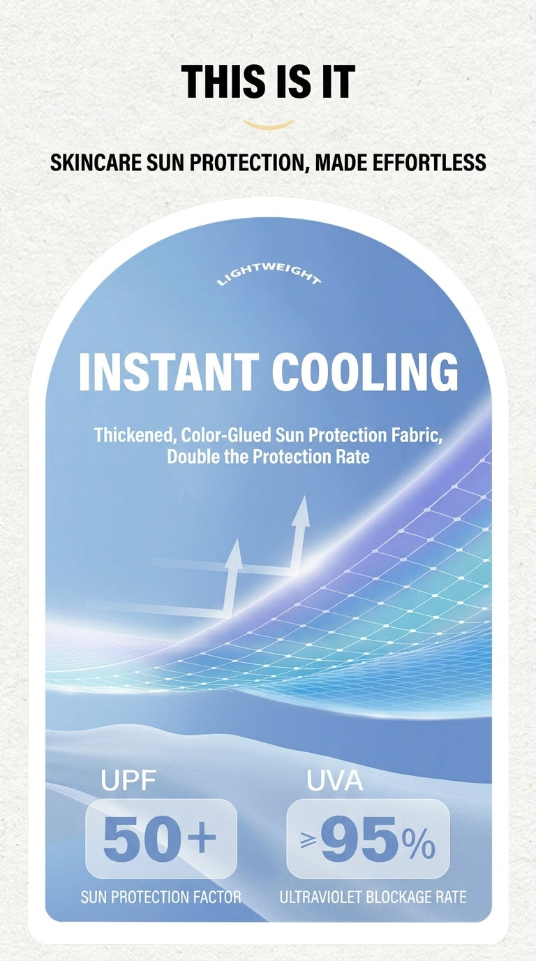 UPF 50+ sun umbrella blocking 99.9% of UV rays. Independent lab test result confirming UV protection factor above 2000.