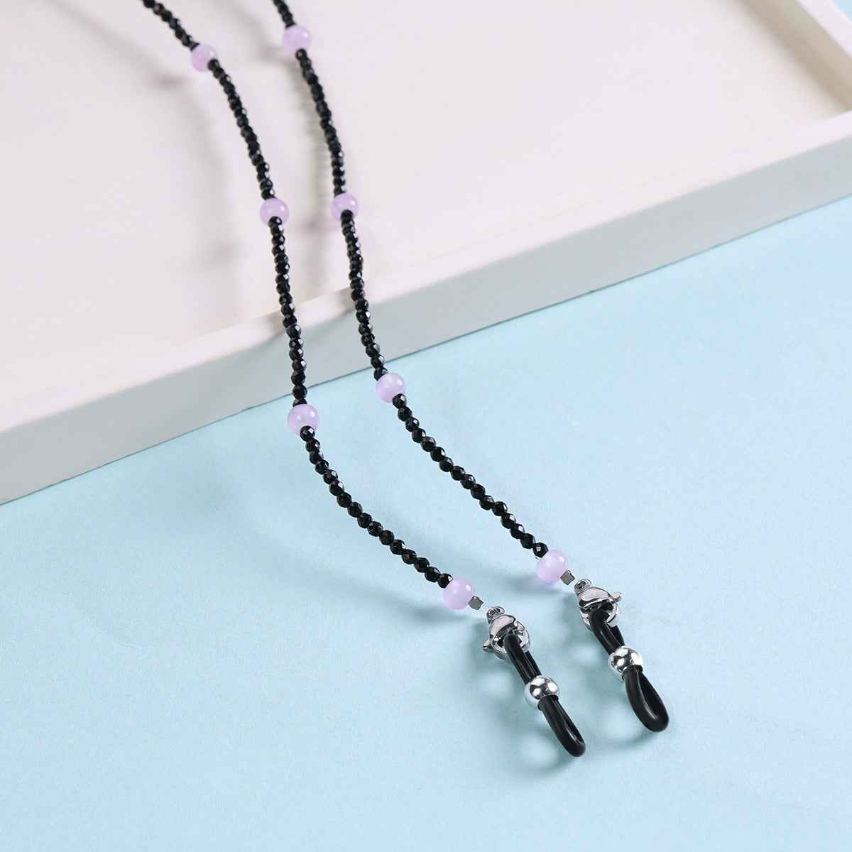Marie Kiro: Minimalist Beaded Eyewear Chain  Individualist Trend Neck Strap