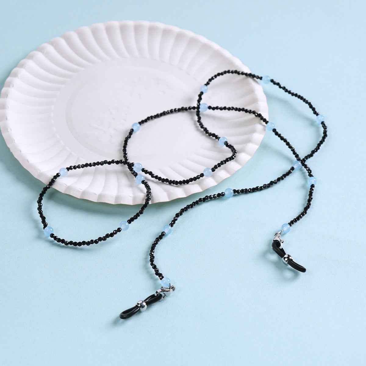 Marie Kiro: Minimalist Beaded Eyewear Chain  Individualist Trend Neck Strap