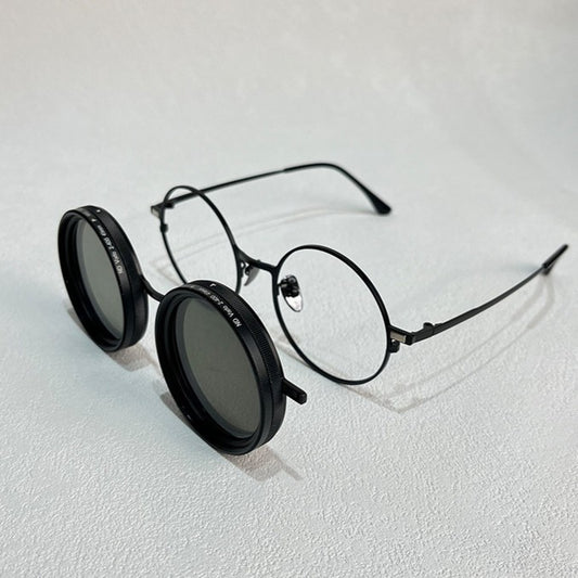 Prague Wheelhouse RX-Ready: Magnetic Clip-On And Frame Polarized ND Variable Light Sunglasses - Marie Kiro
