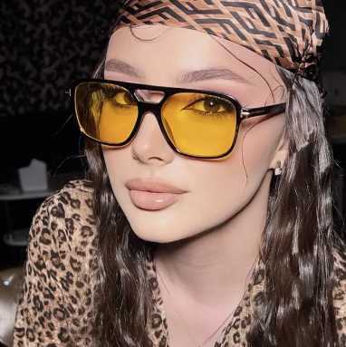 Rio Vault Retro Quadrilateral Sunglasses: Stylish, UV-Resistant Sun Visors for Travel & Parties - Marie Kiro