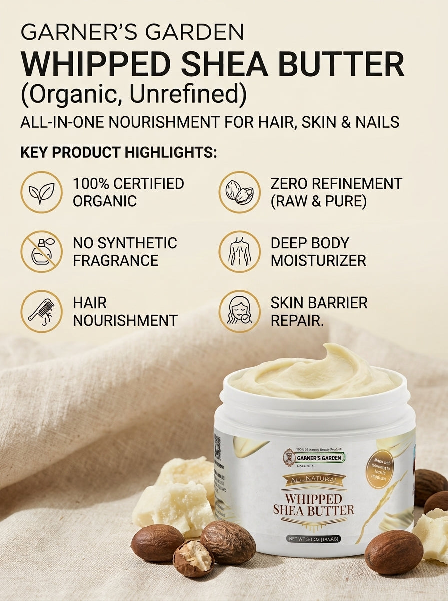 Whipped Shea Butter – Organic, Unrefined, Unapologetic