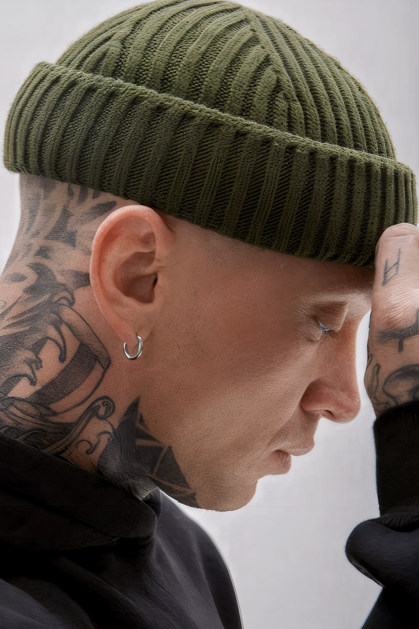 Kiro Classic Cuffed Landlord Docker Beanie | Unisex Ribbed Knit Winter Hat | Warm & Stylish Fisherman Beanie for Men & Women