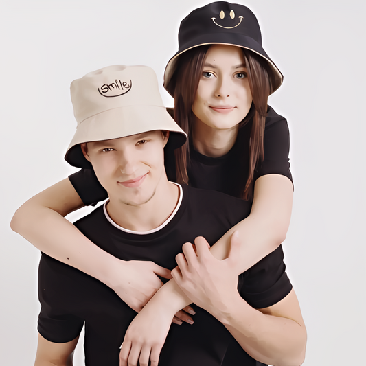 St. Petersburg Causeway Reversible Smiley Face Bucket Hat