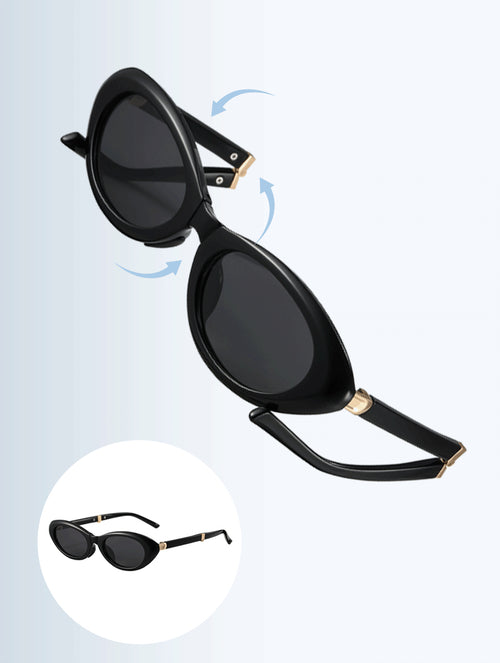 Marie Kiro Cateye Foldable Sunglasses, Polarized UV400 TR Frame
