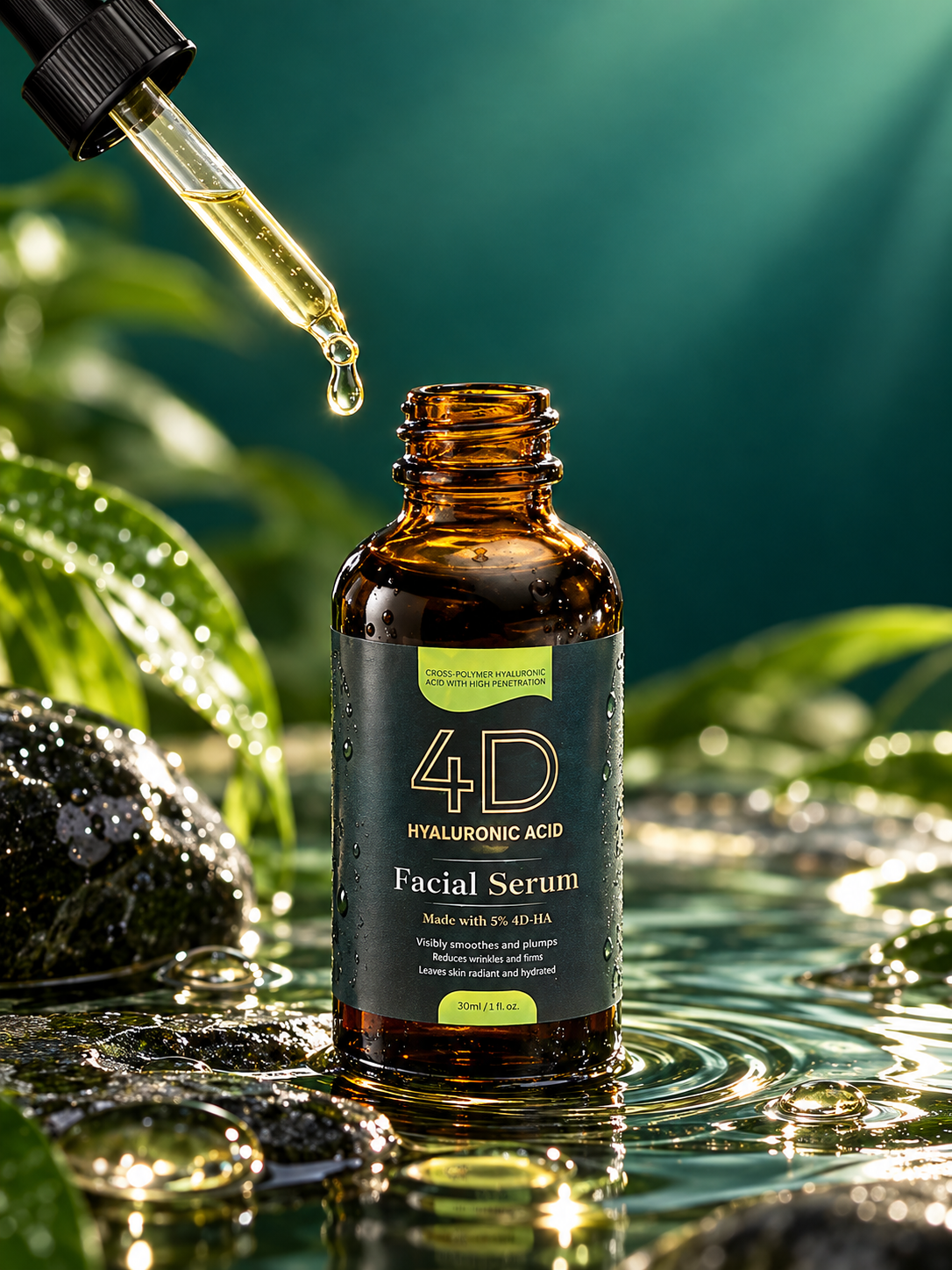 Garner's Garden 4D Hyaluronic Acid Serum — clean product photograph
