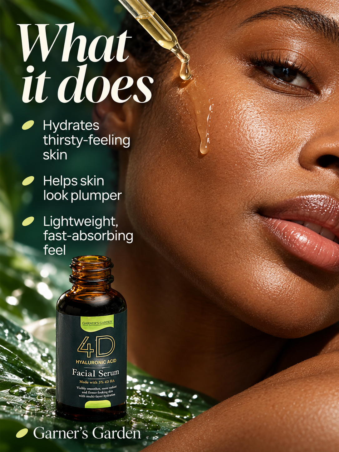Garner's Garden 4D Hyaluronic Acid Serum — benefits guide
