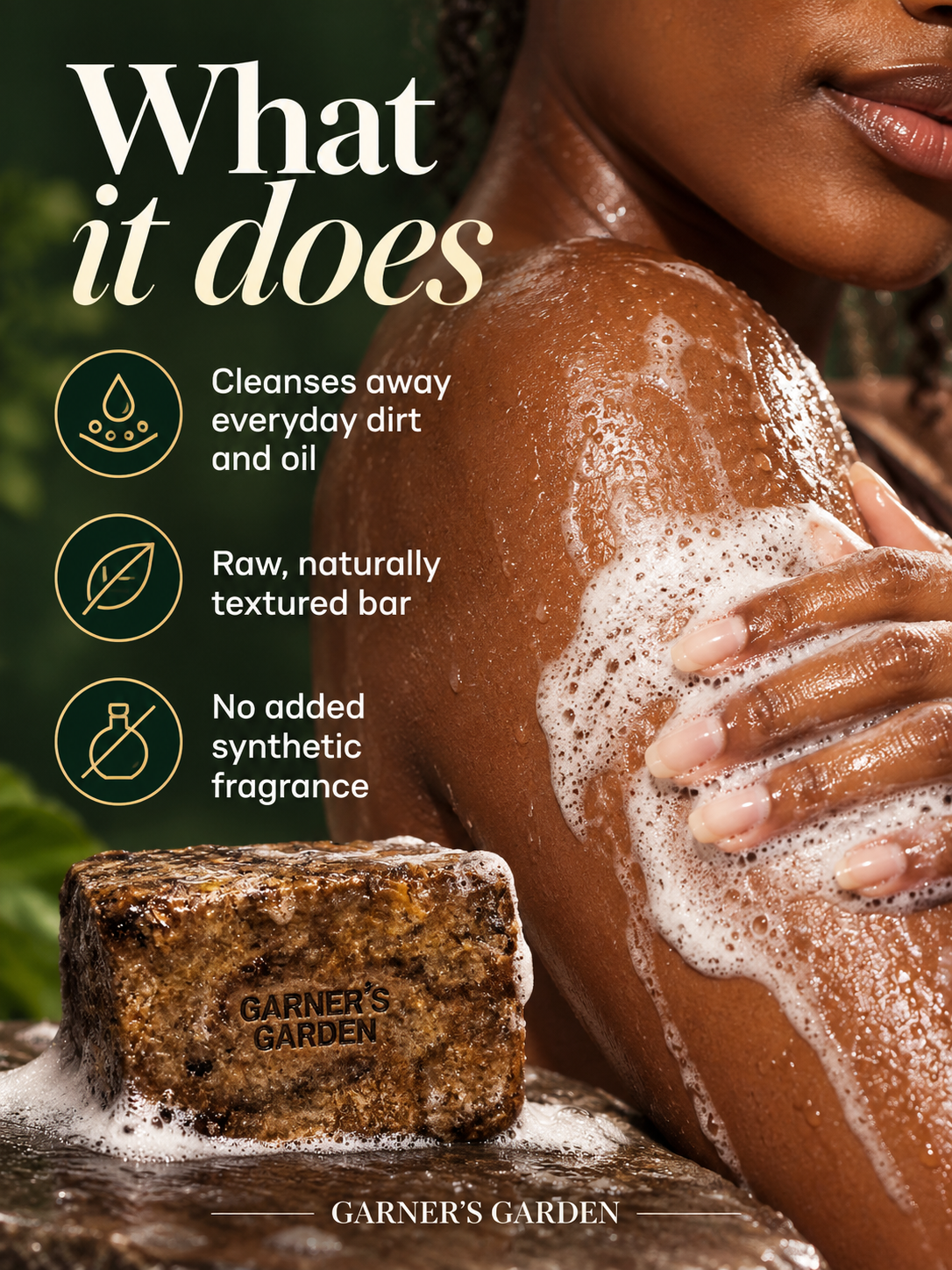 Garner's Garden African Black Soap — benefits guide