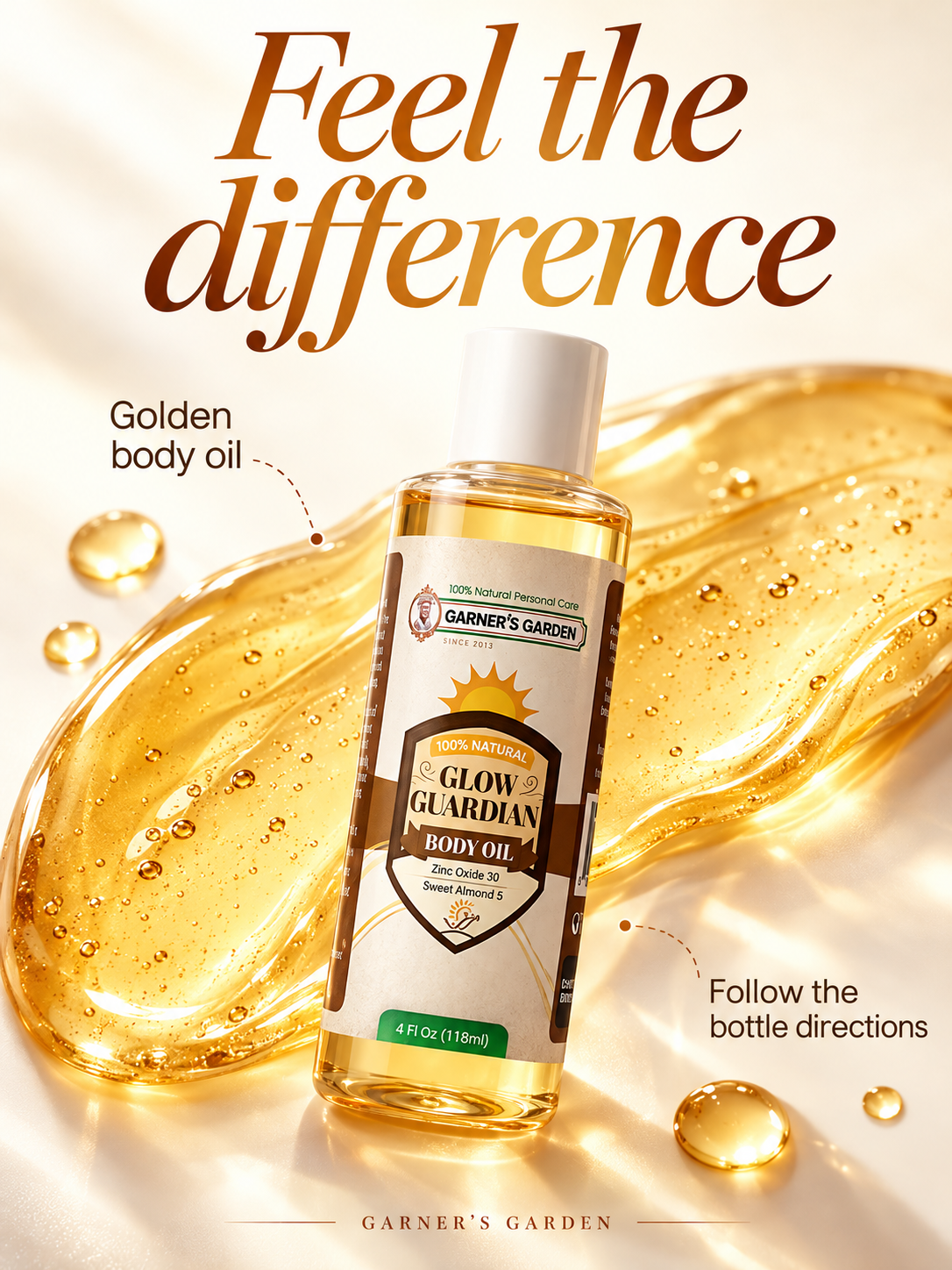 Garner's Garden Glow Guardian Body Oil — texture guide
