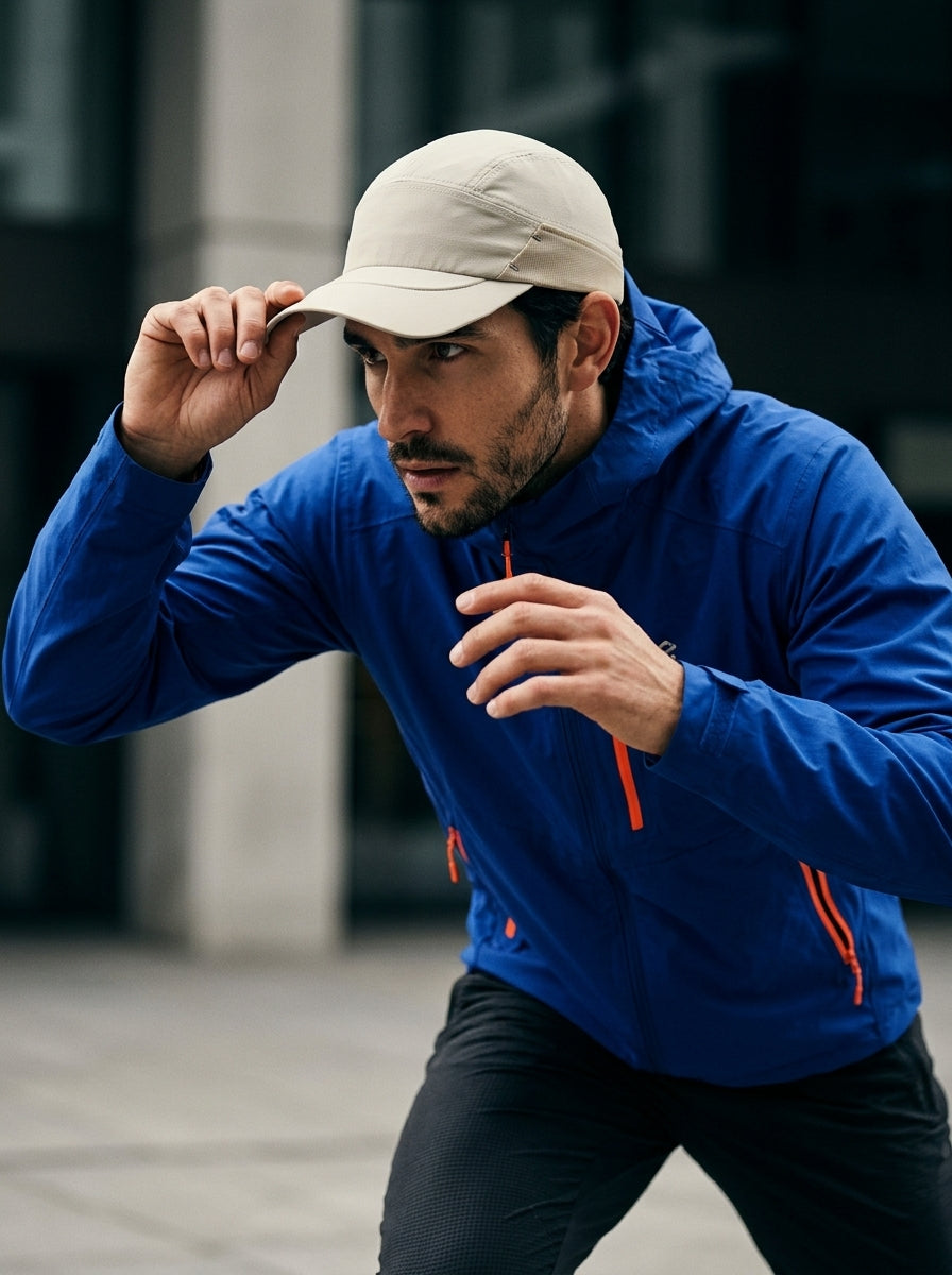 The Relay - Khaki | UPF50+ Quick-Dry Running Cap with Sunglasses Slots