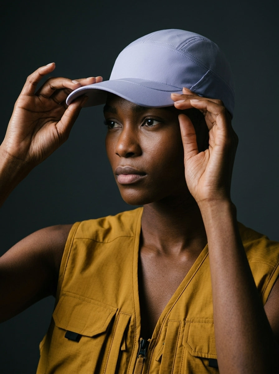 The Relay - Purple | UPF50+ Quick-Dry Running Cap with Sunglasses Slots