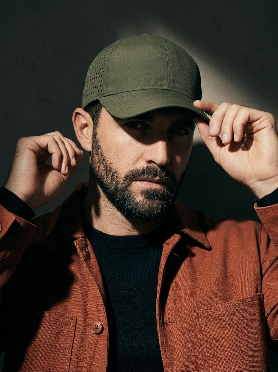 The Traverse - Army Green | Water-Repellent Mesh Quick-Dry Baseball Cap