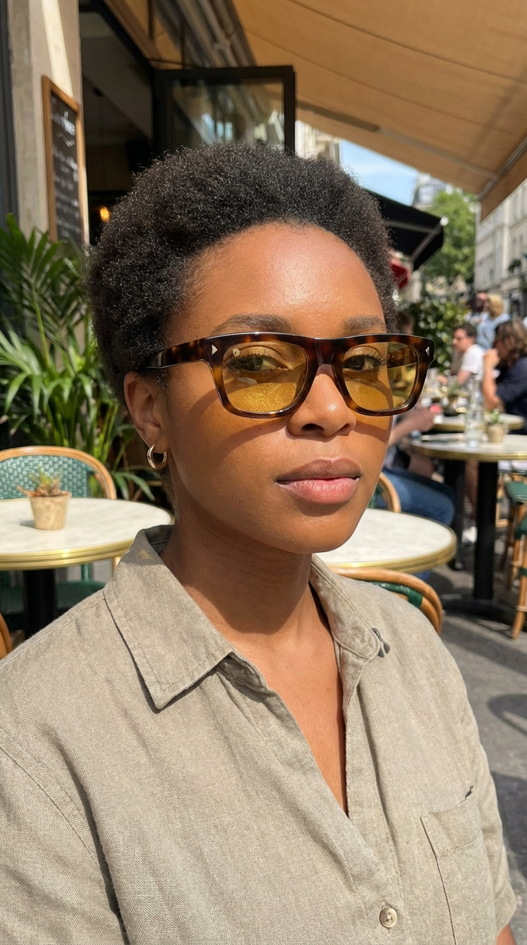 Amber Polarized Sunglasses for Urban Driving - Cuts Wet Street Glare - Marie Kiro