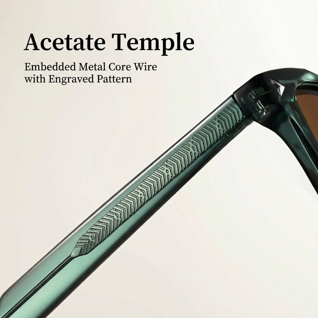 MK Sovereign High Contrast Square Sunglasses - UV400 Protection, Acetate Frame, Wide Bridge, Unisex, Clear