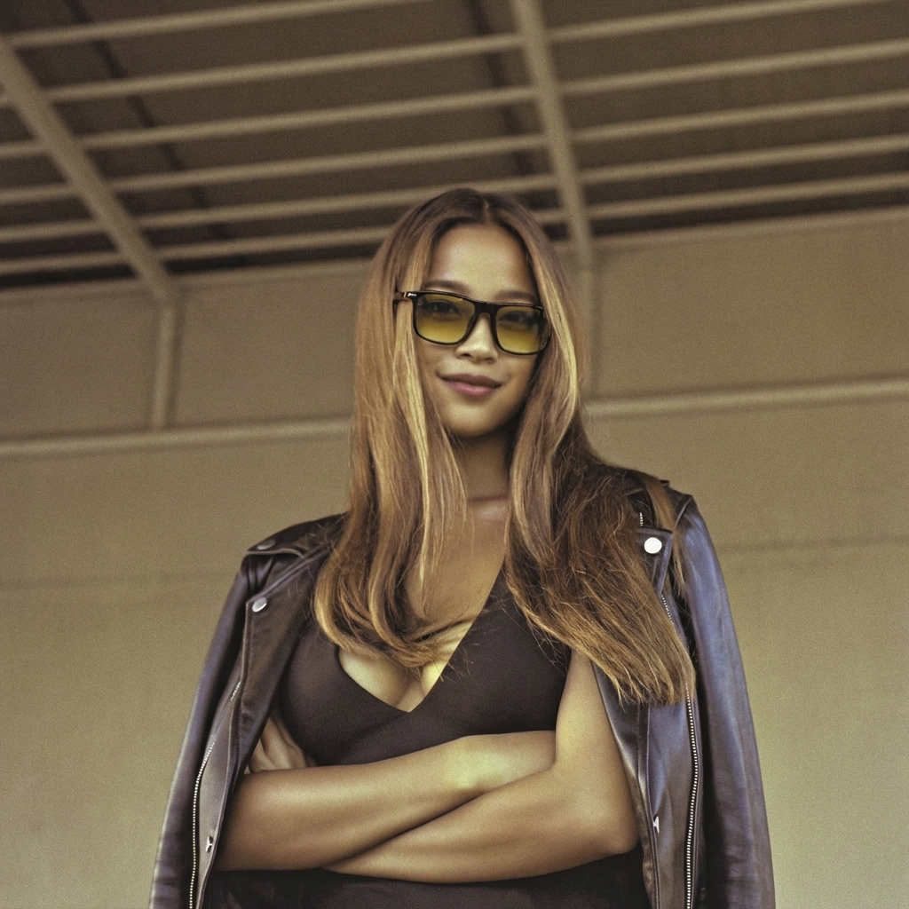 High Contrast Retro Sunglasses - Copper Accent, UV400 Protection, TR90 Frame, Unisex, MK Legacy