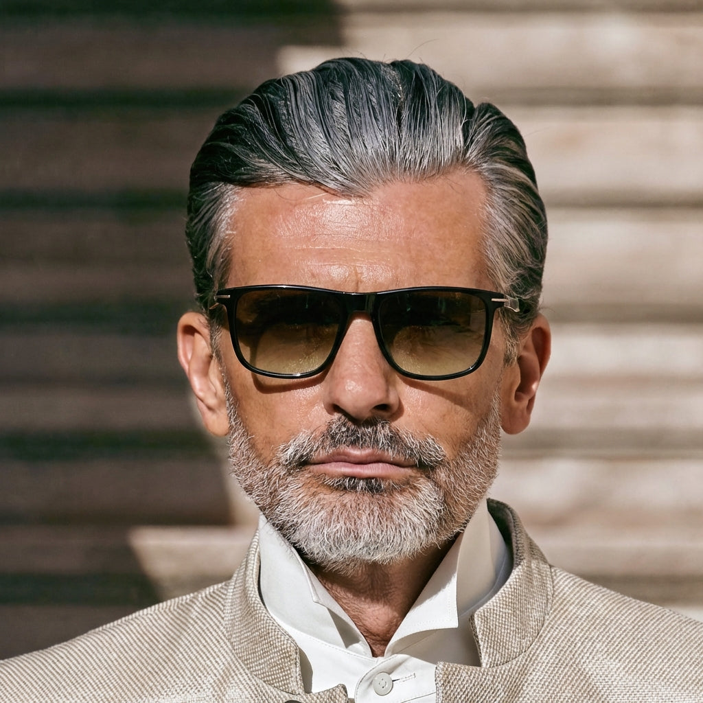 High Contrast Retro Sunglasses - Copper Accent, UV400 Protection, TR90 Frame, Unisex, MK Legacy