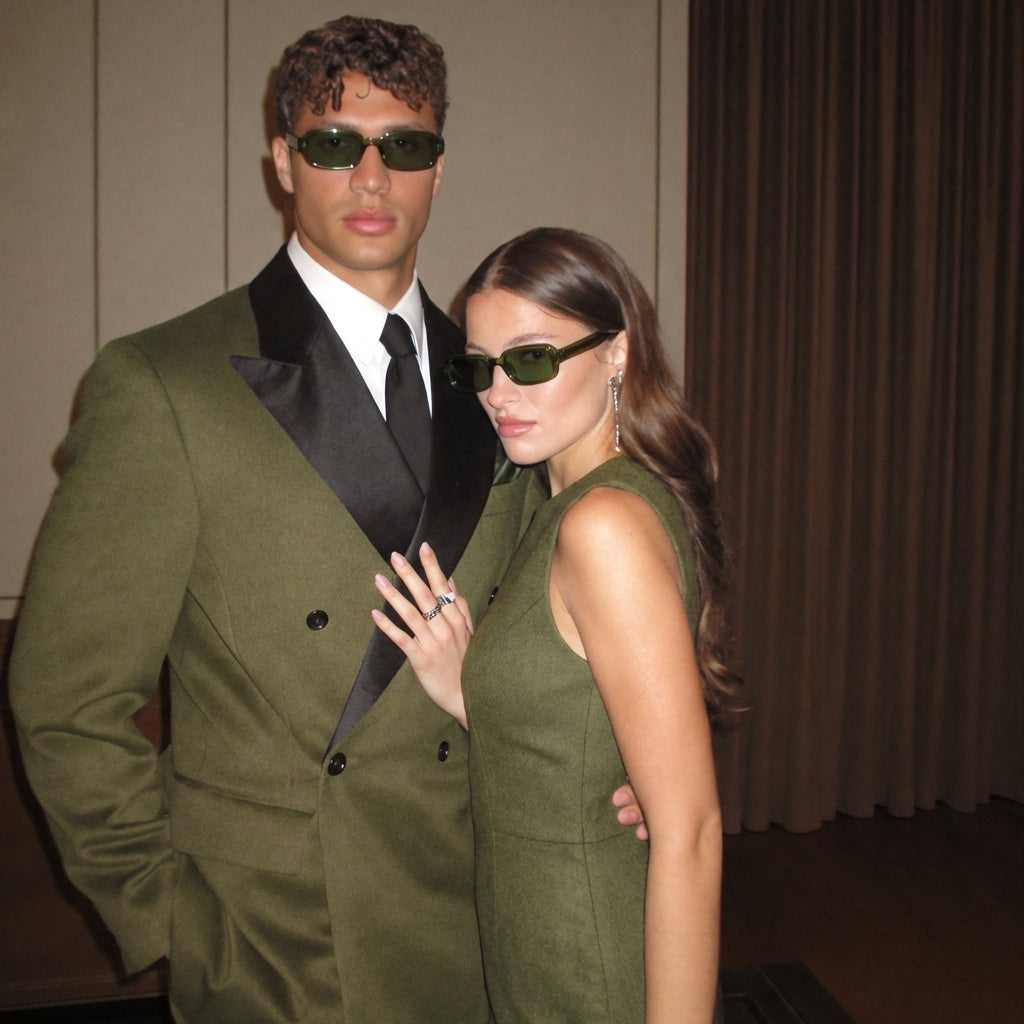 MK RetroVibe Polarized Retro Square Sunglasses - UV400 Protection, TR90 Frame, TAC Lenses, Unisex