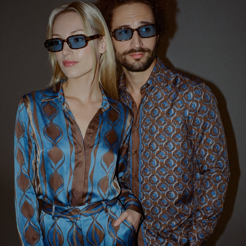 MK RetroVibe Polarized Retro Square Sunglasses - UV400 Protection, TR90 Frame, TAC Lenses, Unisex