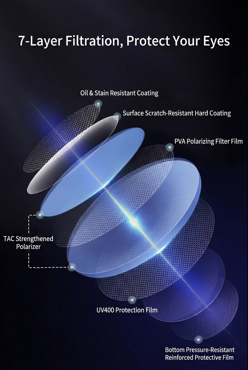 Polarized Sunglasses - UV400 Ultra-Light Foldable TR90 Frame