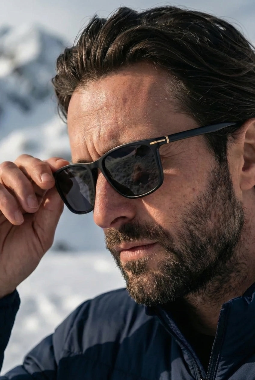 Retro Sunglasses - Polarized UV400 - Lightweight TR90 Frame with Copper Accents