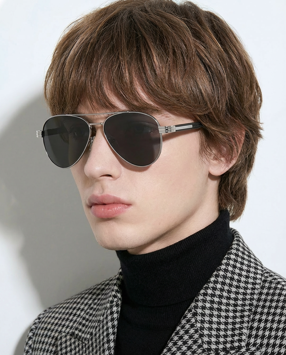 Marie Kiro Classic Aviator Sunglasses, UV400 Polarized Metal