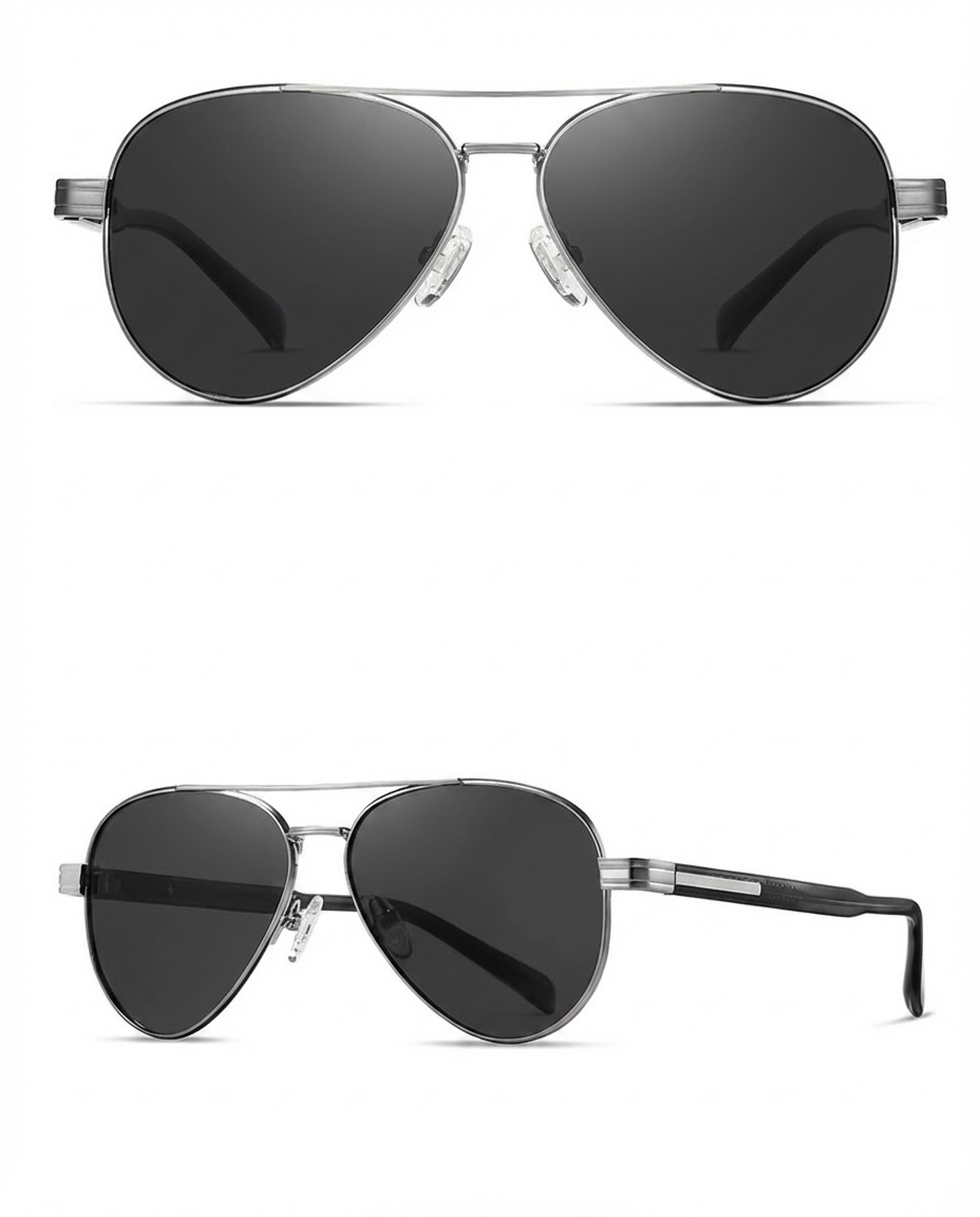 Marie Kiro Classic Aviator Sunglasses, UV400 Polarized Metal