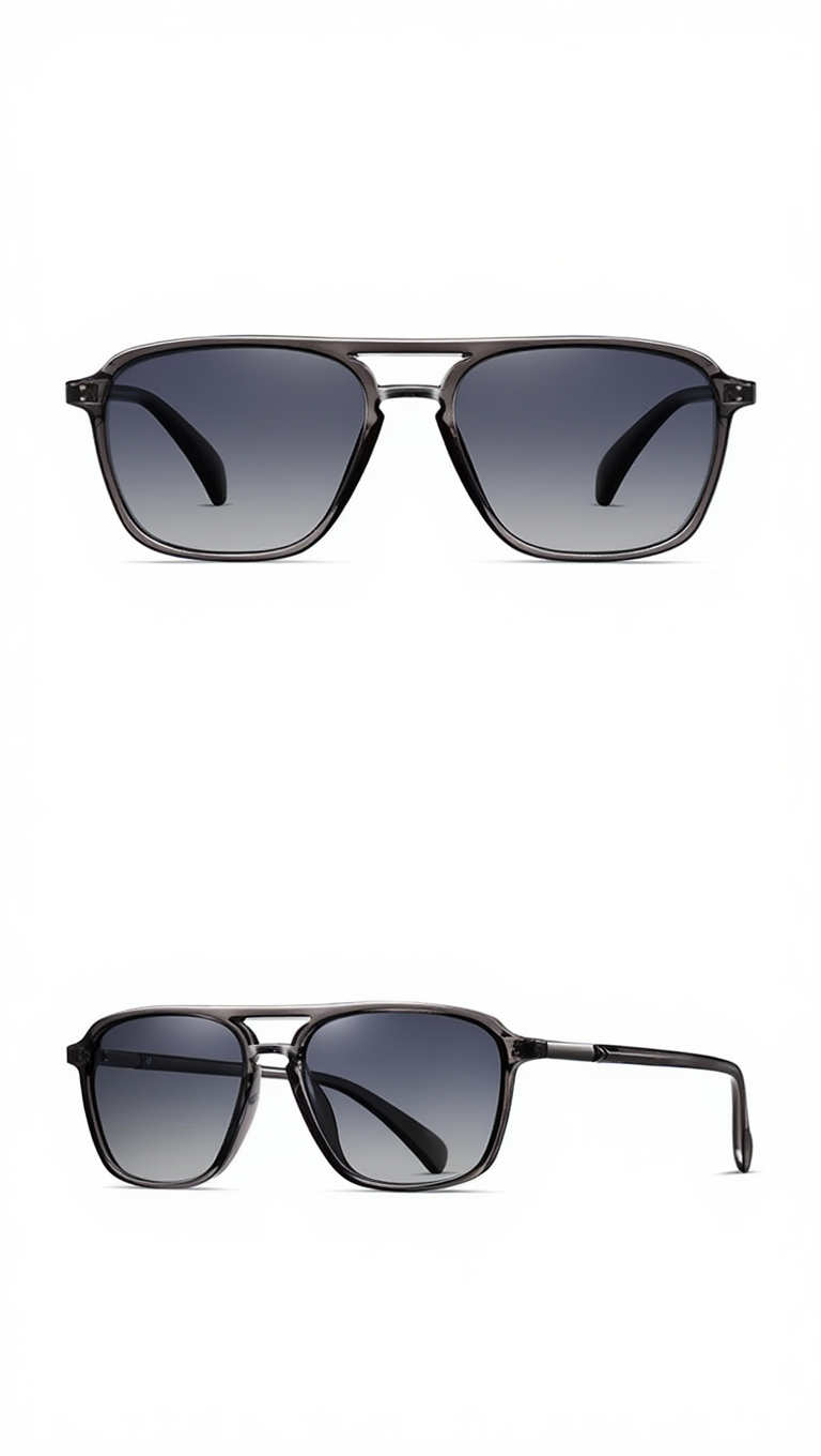 Marie Kiro Unisex Polarized Pilot Sunglasses, Double-Bridge UV400 TAC Lens