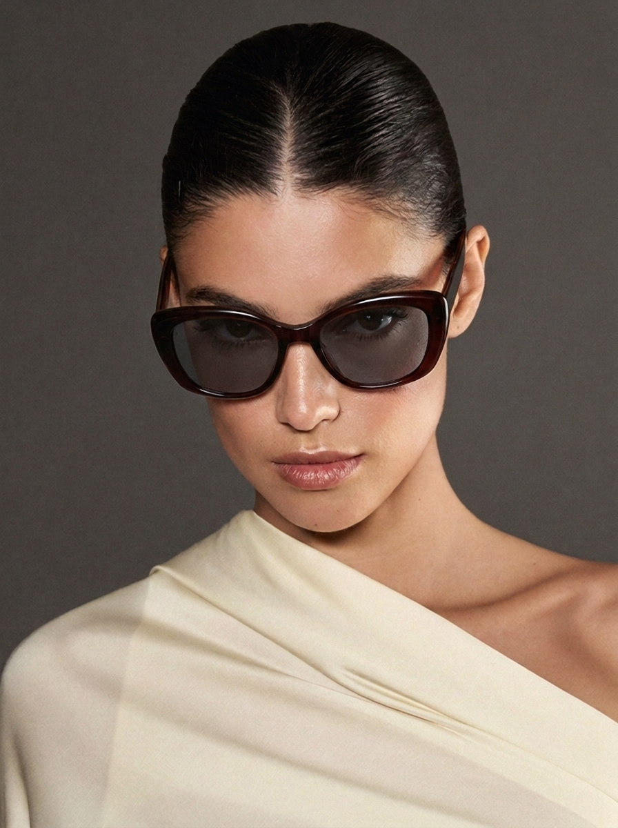 Marie Kiro: The Velvet Provocateur  Retro Cat-Eye Polarized Sunglasses for Women, UV400 Protection