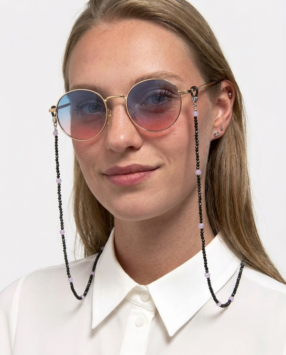 Minimalist Beaded Eyewear Chain: The Individualist Anchor