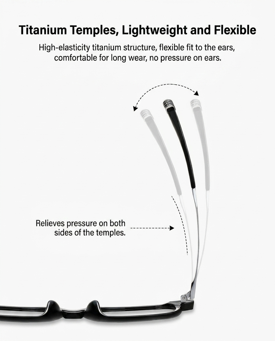 The Intellectual Don: Titanium Geometric Nerd-Style Eyeglasses