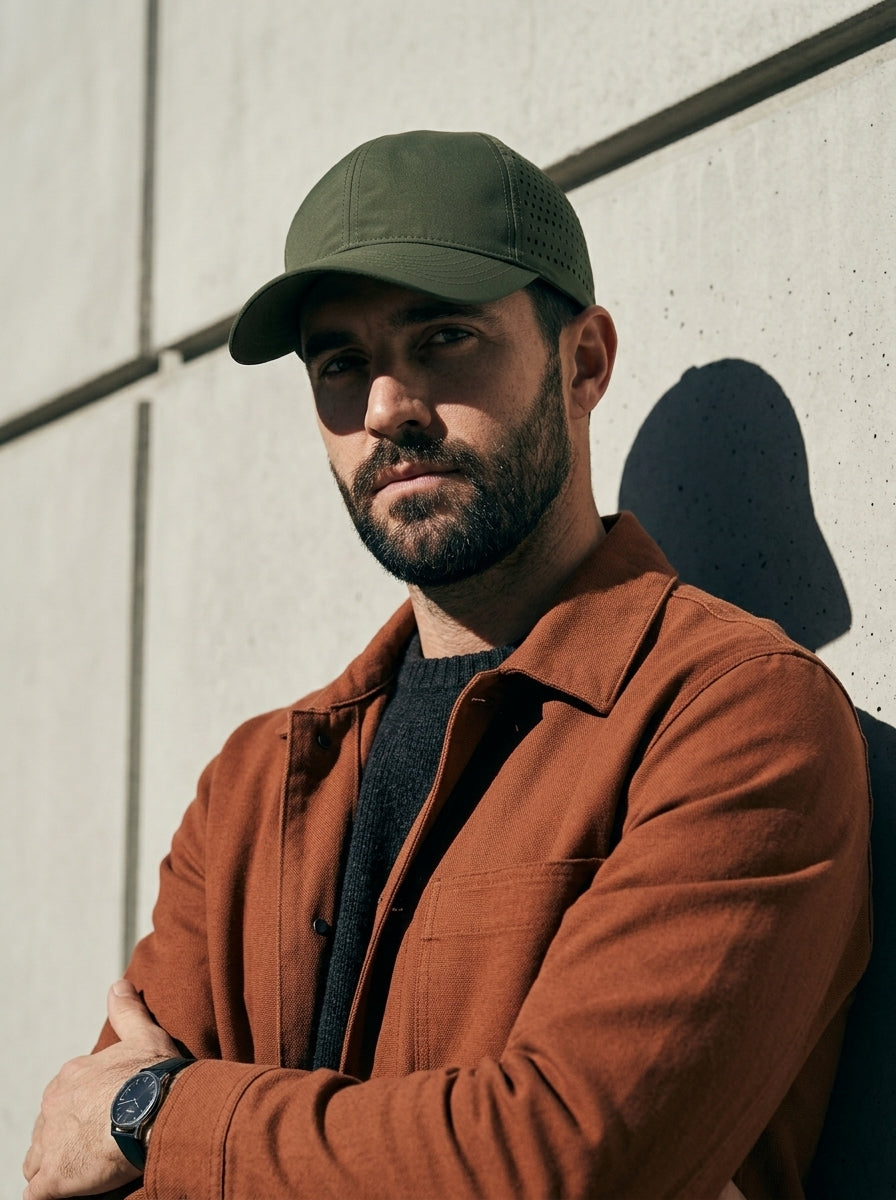 The Traverse - Army Green | Water-Repellent Mesh Quick-Dry Baseball Cap