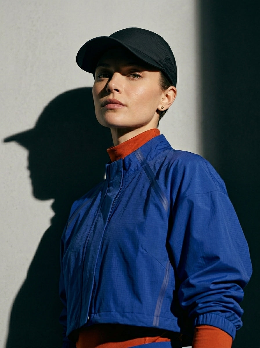 The Relay - Black | UPF50+ Quick-Dry Running Cap with Sunglasses Slots